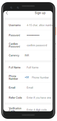 crickex registration in mobile app